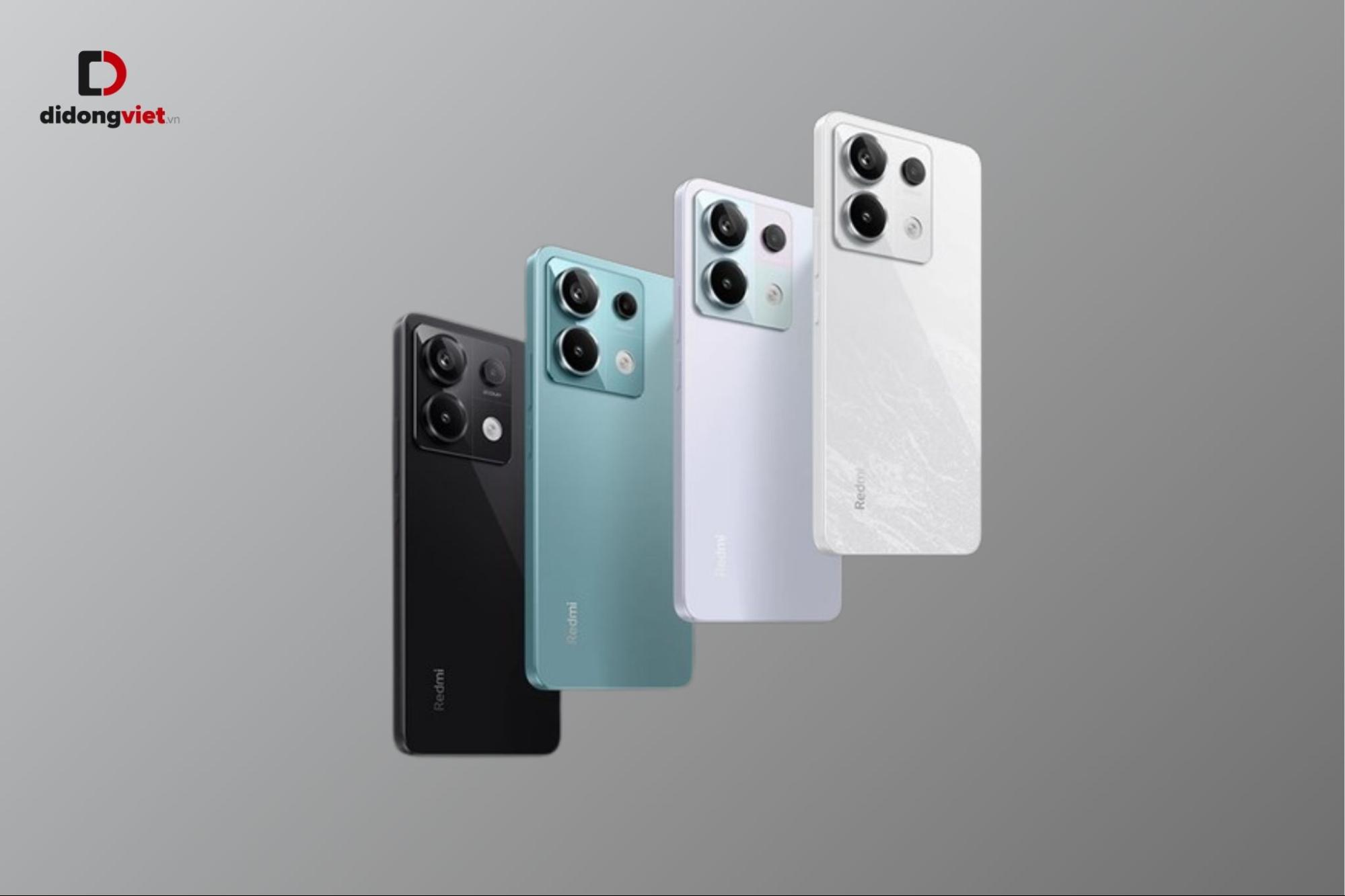 4 tùy chọn màu sắc đa dạng của Xiaomi Redmi Note 13 Pro