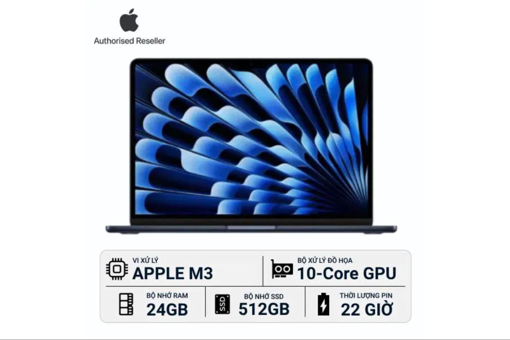 Chip M3 của MacBook Air M3 13 inch 24GB/512GB