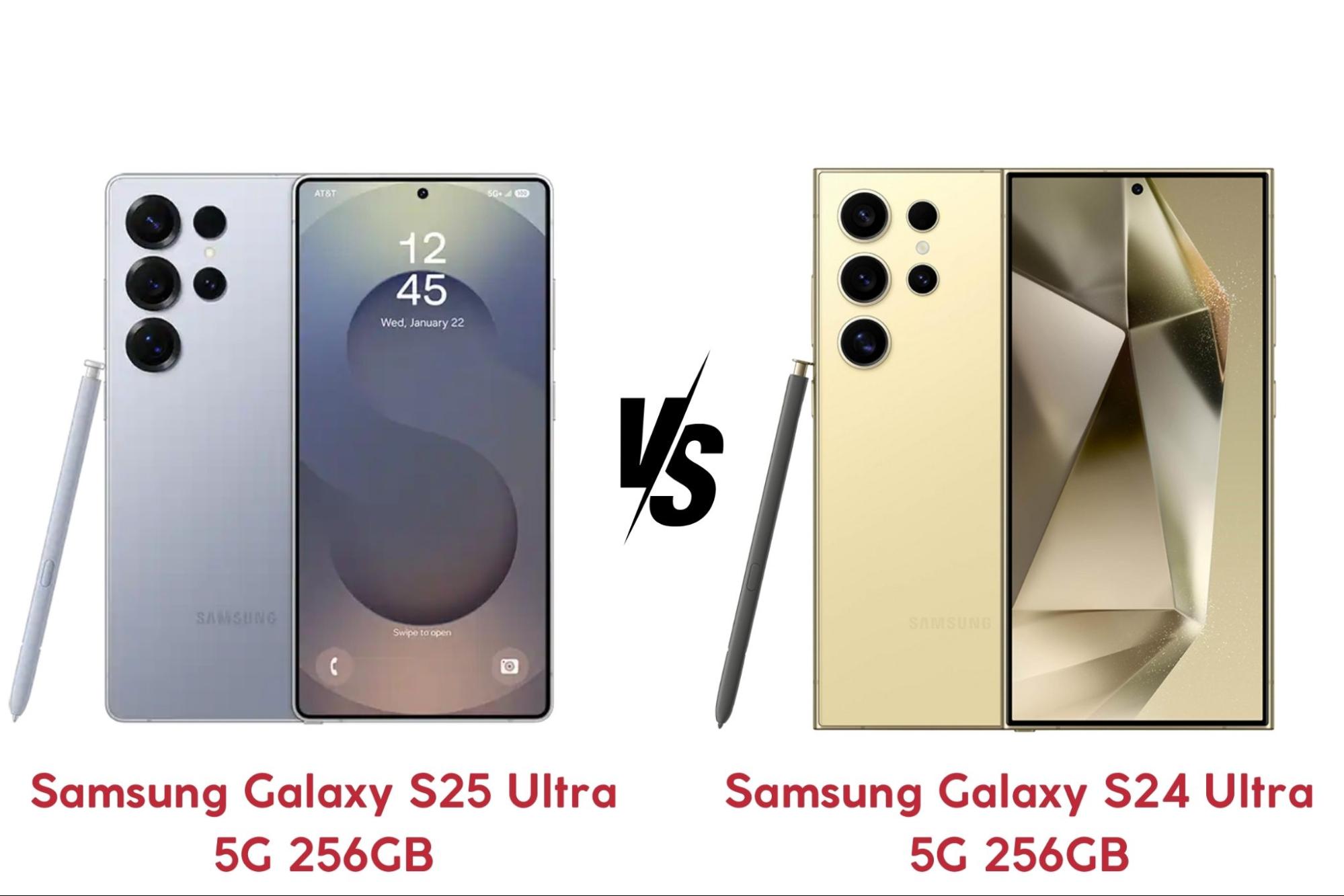 Samsung Galaxy S25 Ultra 5G 256GB vs Samsung Galaxy S24 Ultra 5G 256GB