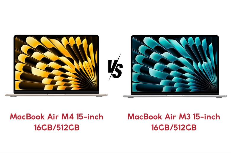 Air M4 15-inch 16GB/512GB vs Air M3 15-inch 16GB/512GB