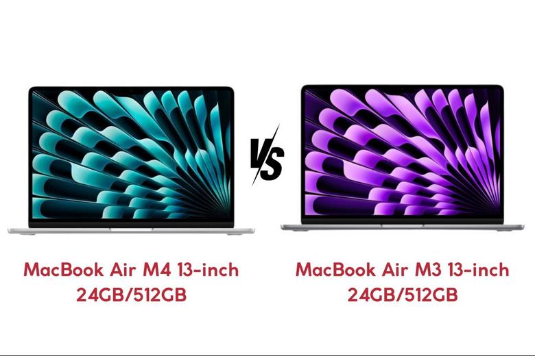 Air M4 13-inch 24GB/512GB vs Air M3 13-inch 24GB/512GB