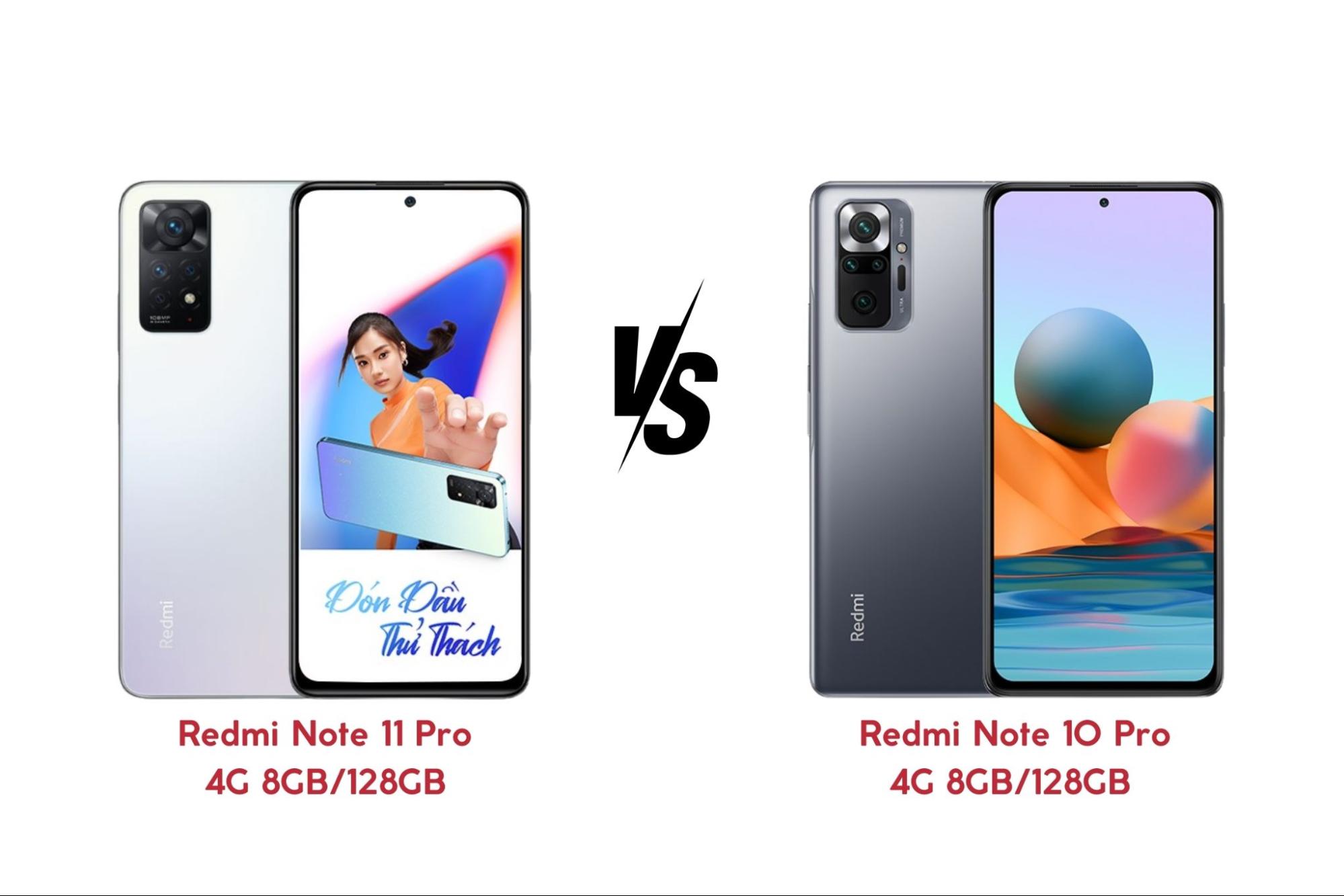 Xiaomi Redmi Note 11 Pro 4G 8GB/128GB có gì nâng cấp hơn so với Xiaomi Redmi Note 10 Pro 4G 8GB/128GB?