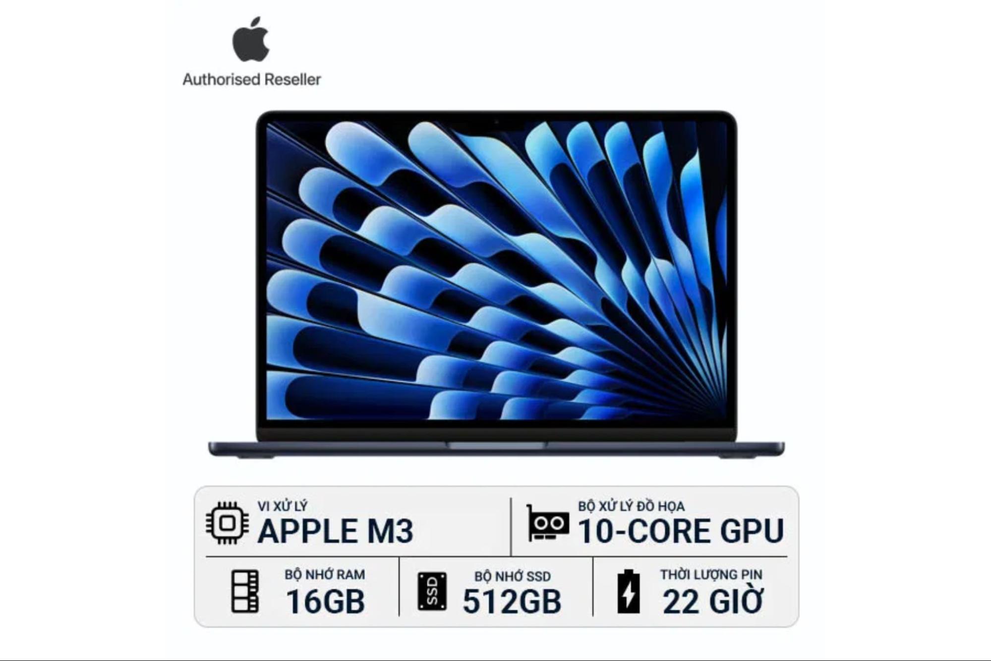 Chip M3 của MacBook Air M3 13 inch 16GB/512GB
