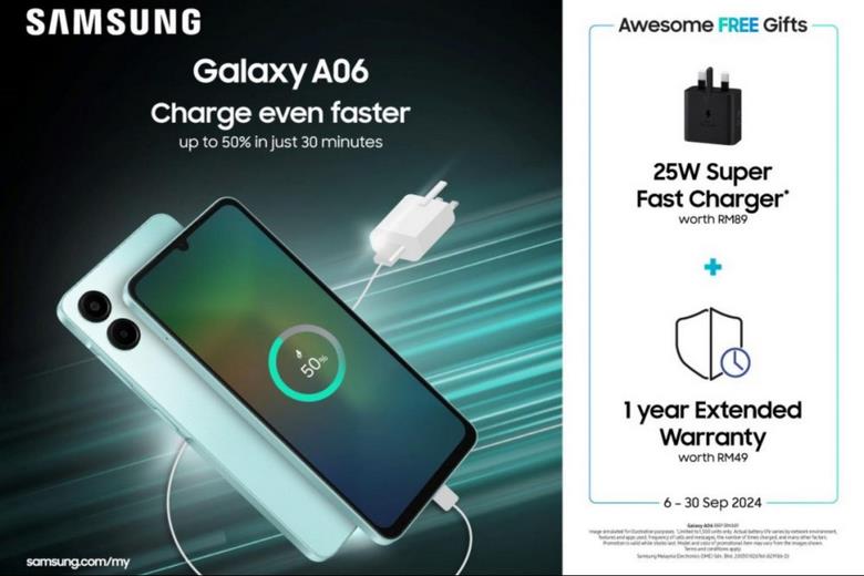 Pin 5000mAh trên Samsung Galaxy A06