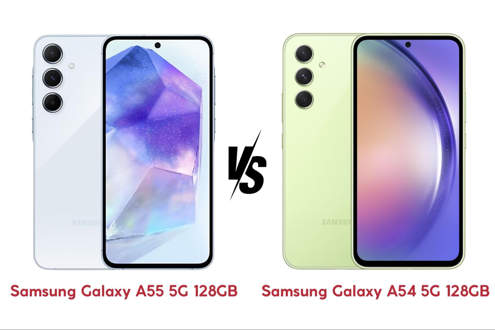 Samsung Galaxy A55 5G vs  A54 5G