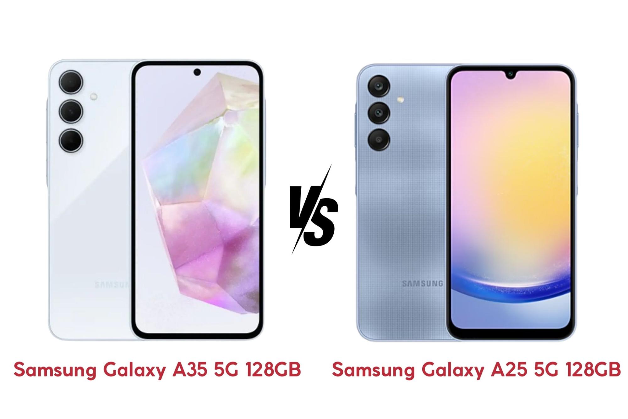 Samsung Galaxy A35 5G vs A25 5G