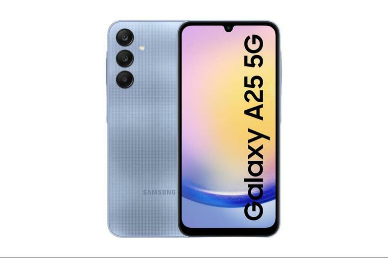 Samsung Galaxy A25 màu xanh lạc quan