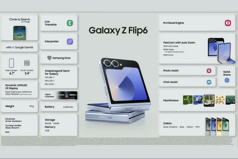 Hiệu năng của Galaxy Z Flip6 5G