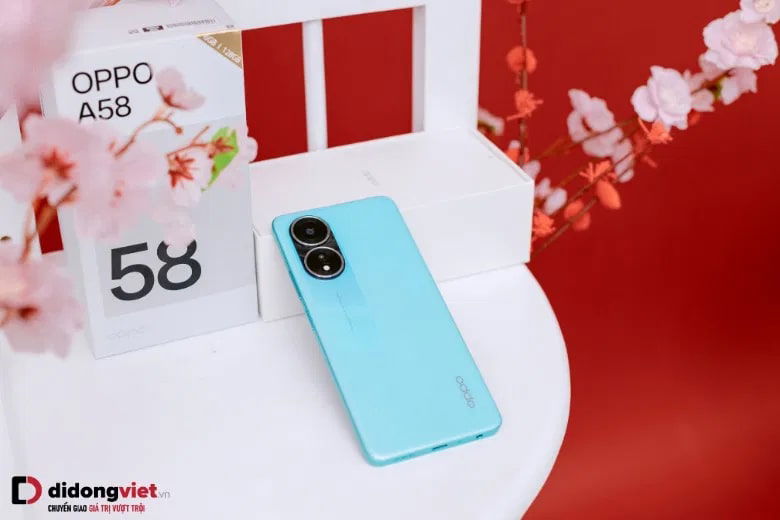 Thiết Kế OPPO A58 Mỏng Nhẹ Ấn Tượng 