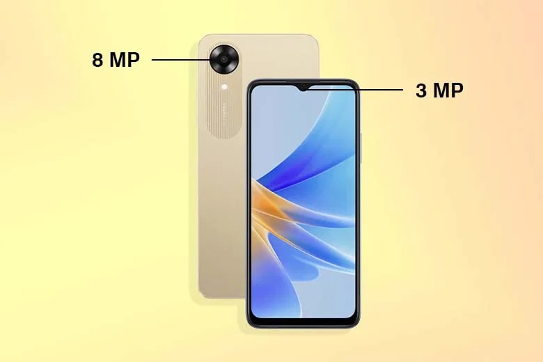 Camera 8MP của OPPO A17K đáp ứng nhu cầu chụp ảnh cơ bản.