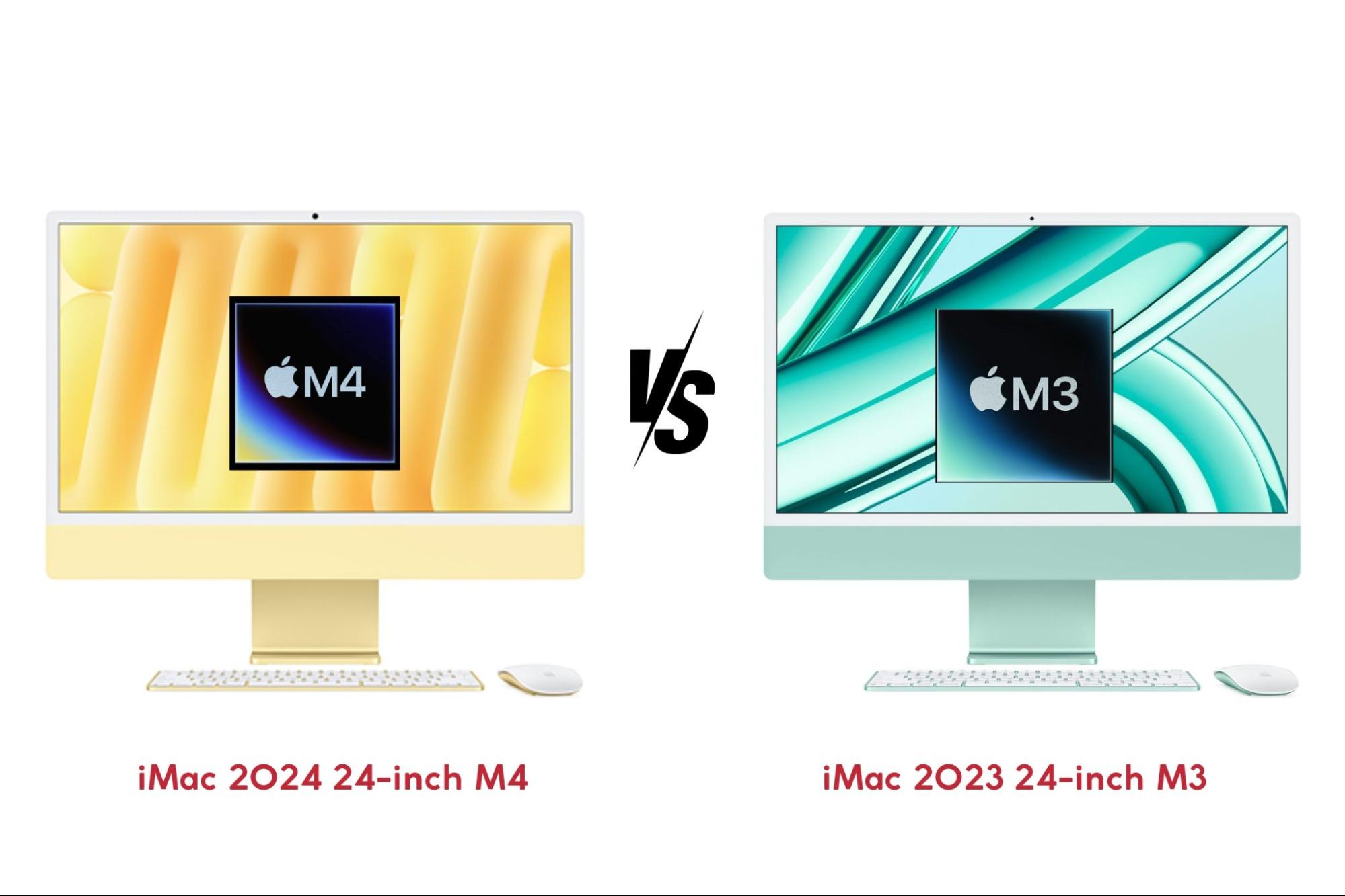 iMac 2024 24-inch M4 vs iMac 2023 24-inch M3