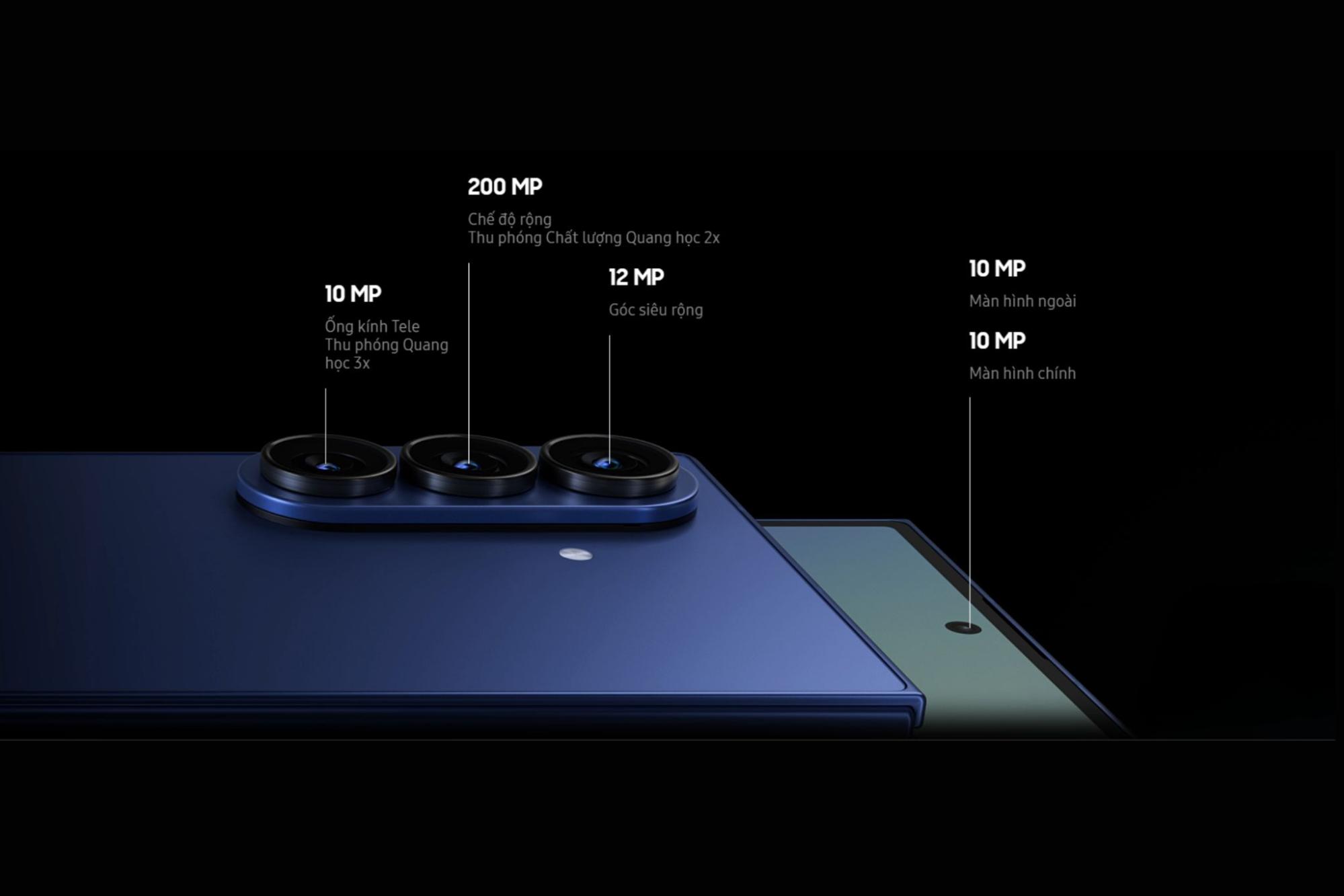 Camera Samsung Galaxy Z Fold7 chuyên nghiệp