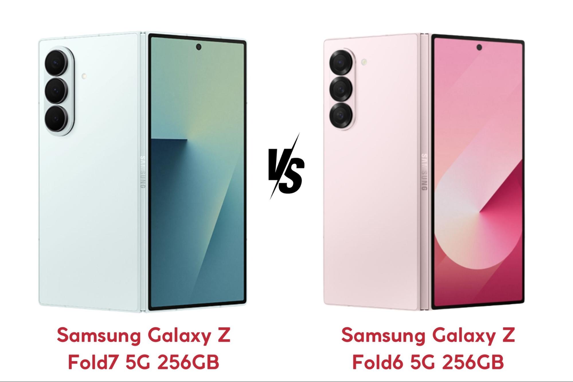 Samsung Galaxy Z Fold7 vs Z Fold6