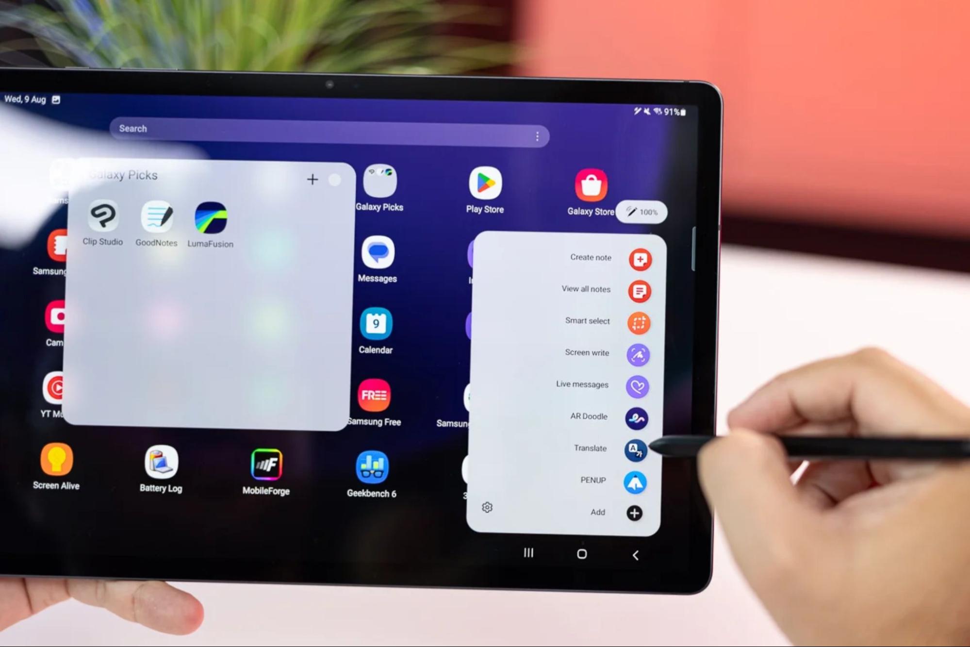Màn hình 12.4-inch của Samsung Galaxy Tab S9 Plus