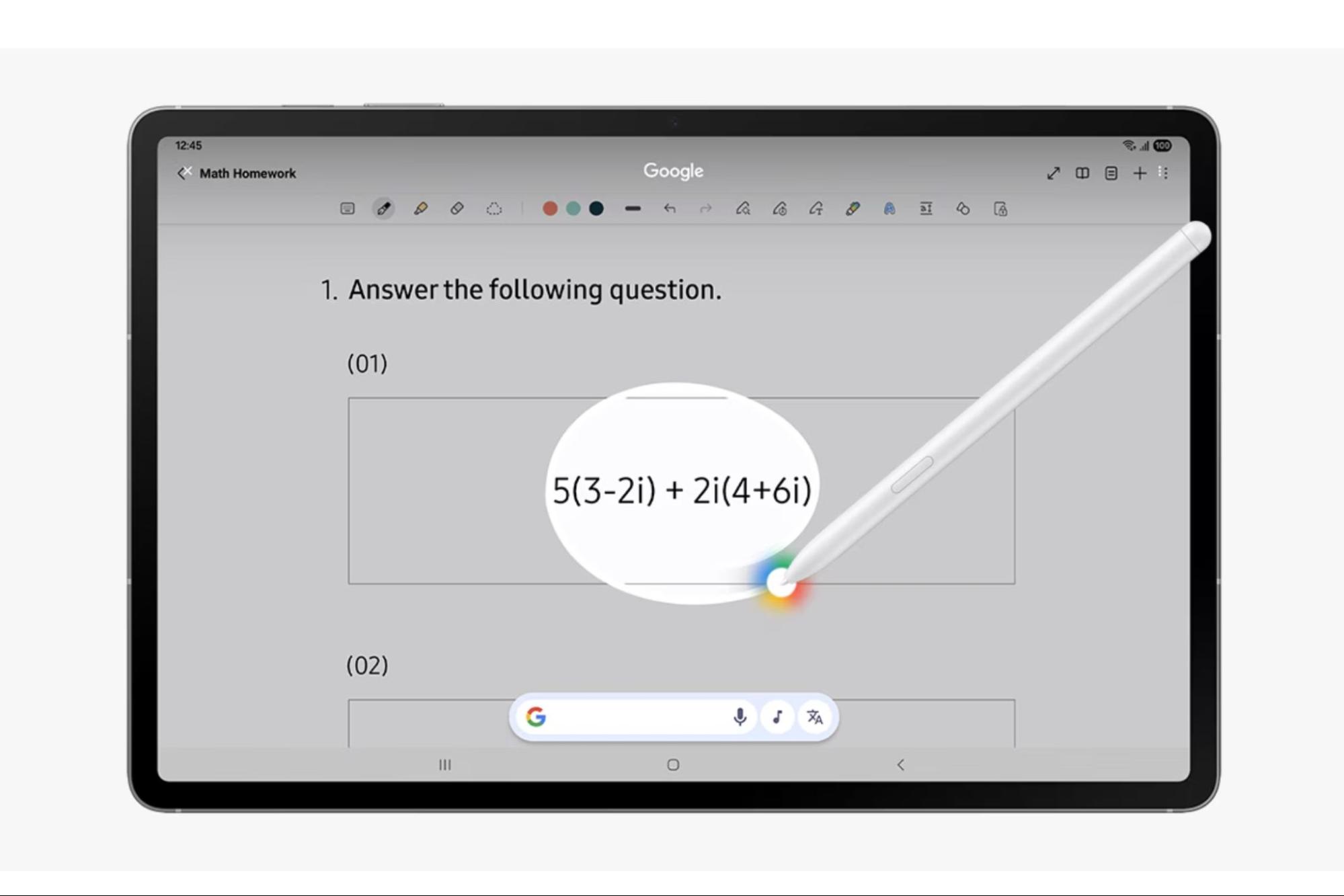 Tính năng AI và S Pen của Galaxy Tab S10 FE WiFi