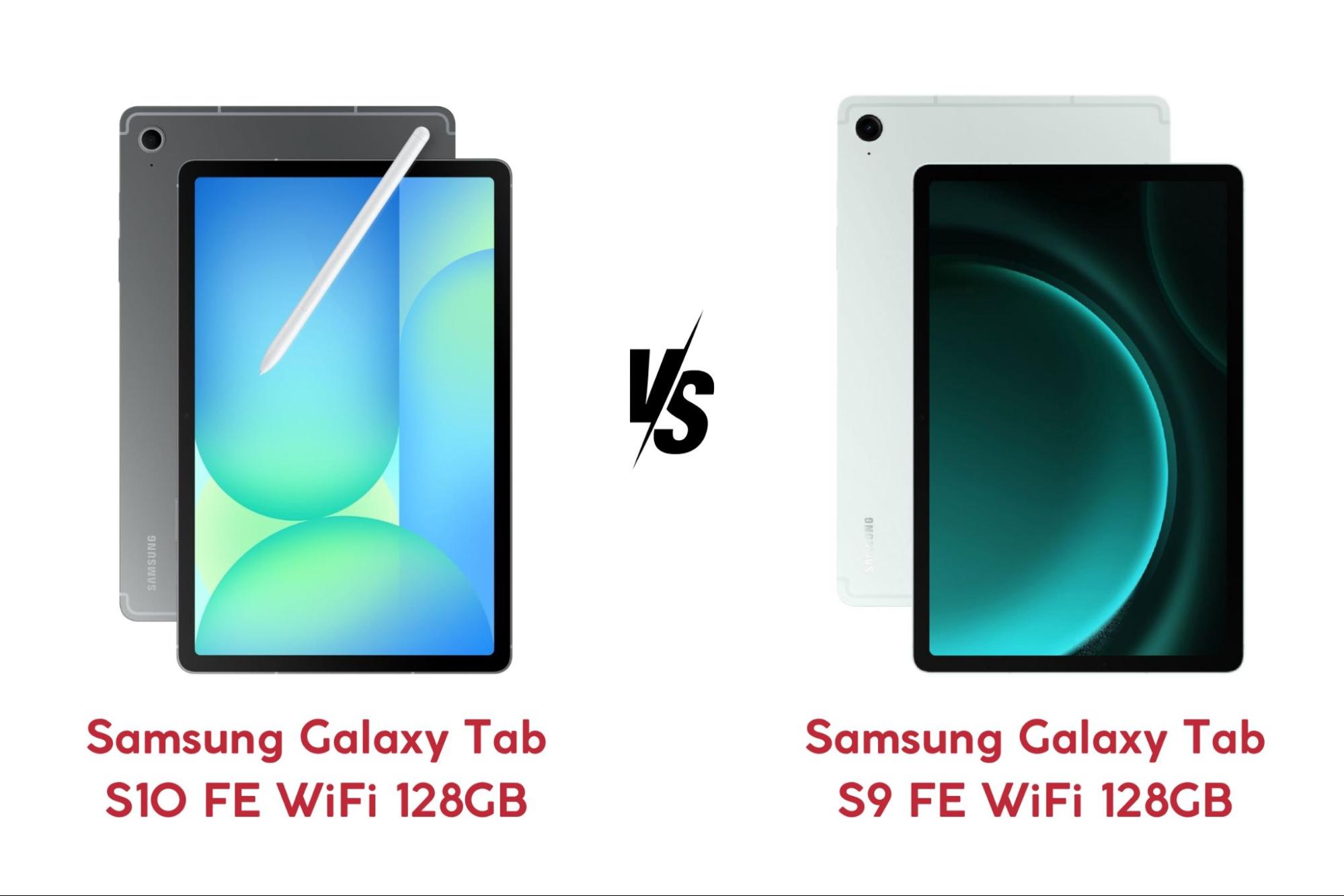 So sánh Galaxy Tab S10 FE WiFi và Galaxy Tab S9 FE WiFi