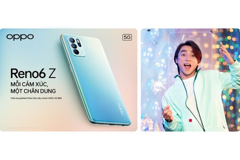 Màn hình AMOLED của OPPO Reno6 Z 5G 8GB/128GB
