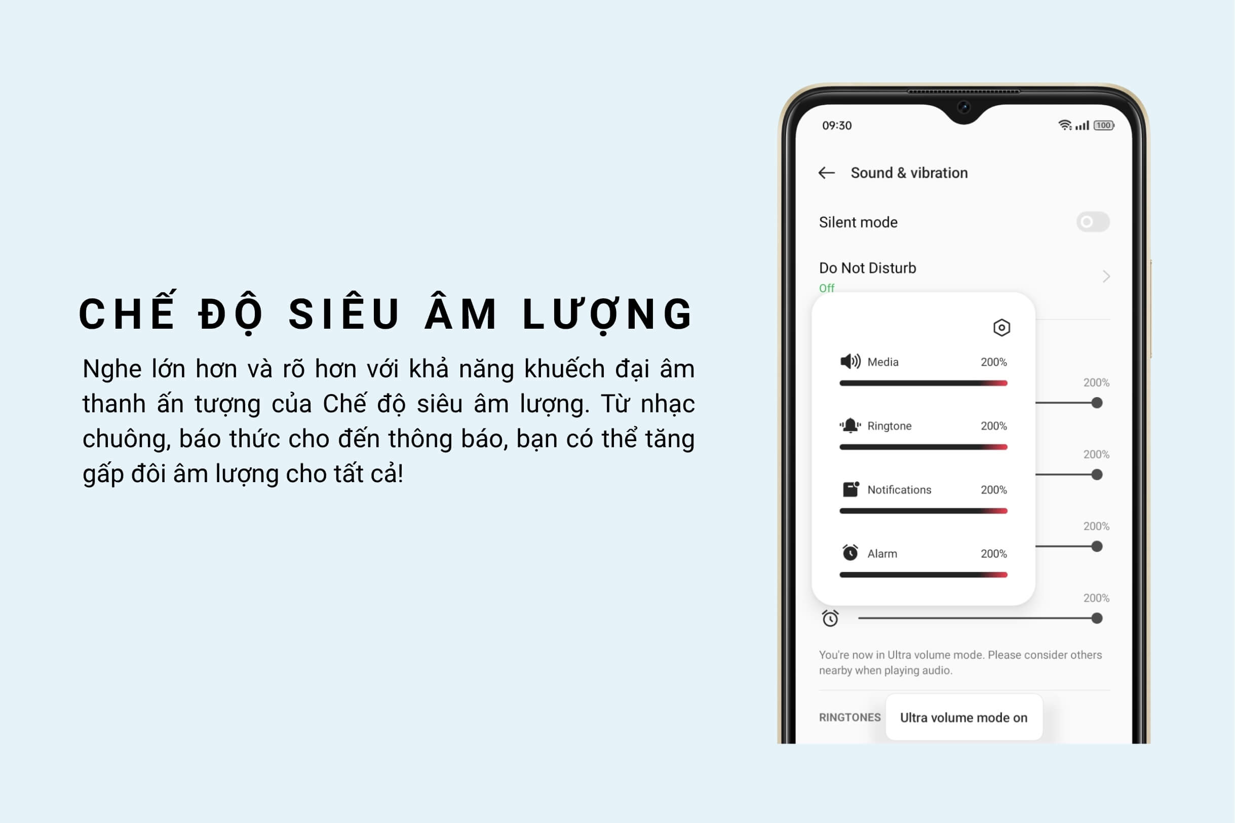 Chế Độ Siêu Âm Lượng trên OPPO A17K