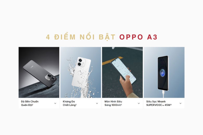 4 Điểm Nổi Bật Của OPPO A3 Xứng Đáng Để Mua Trong Năm 2025