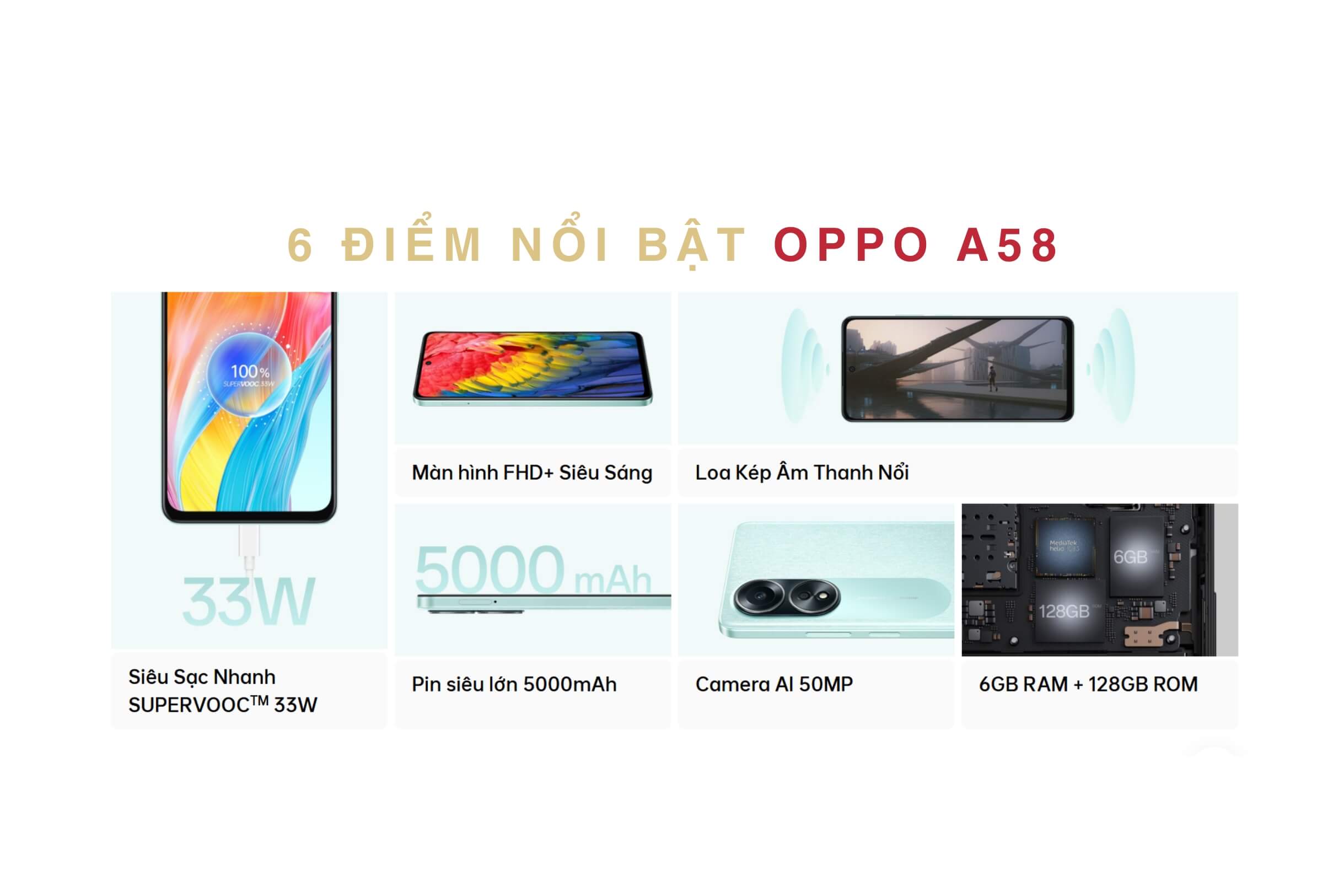 6 Ưu Điểm Nổi Bật Nhất Của OPPO A58