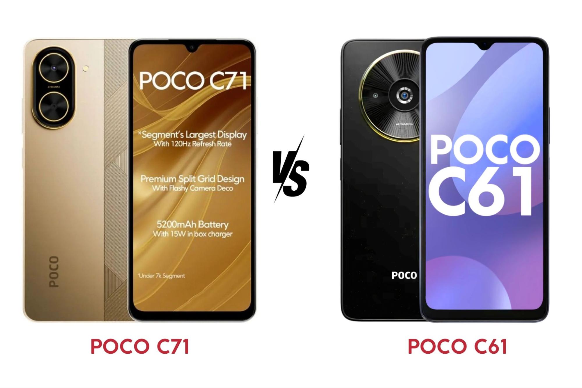 POCO C71 có gì nâng cấp hơn so với POCO C61