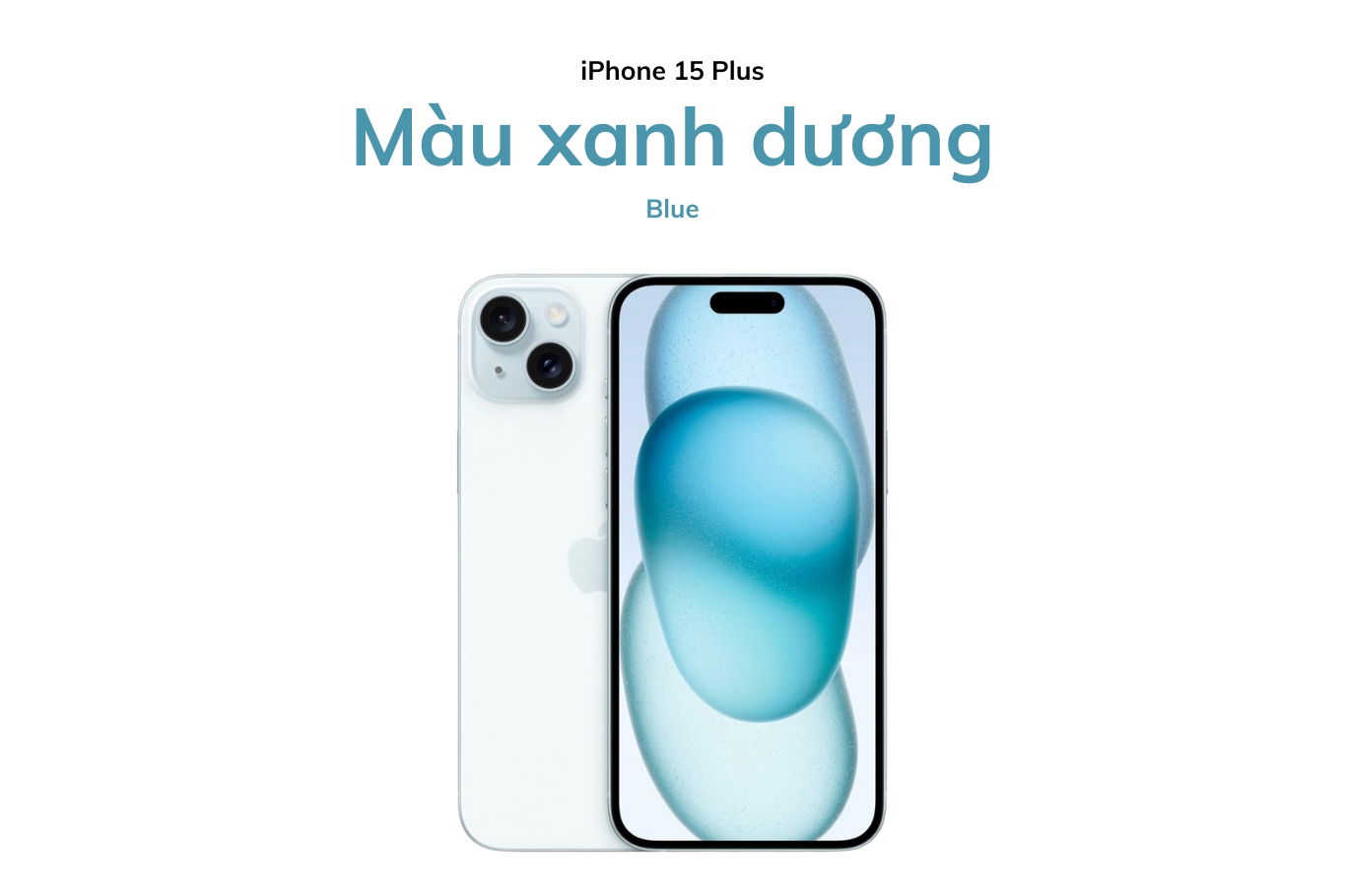 Màu xanh dương trên iPhone 15 Plus