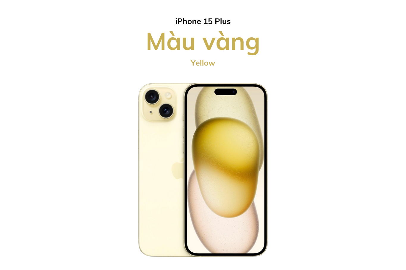 Màu vàng trên iPhone 15 Plus
