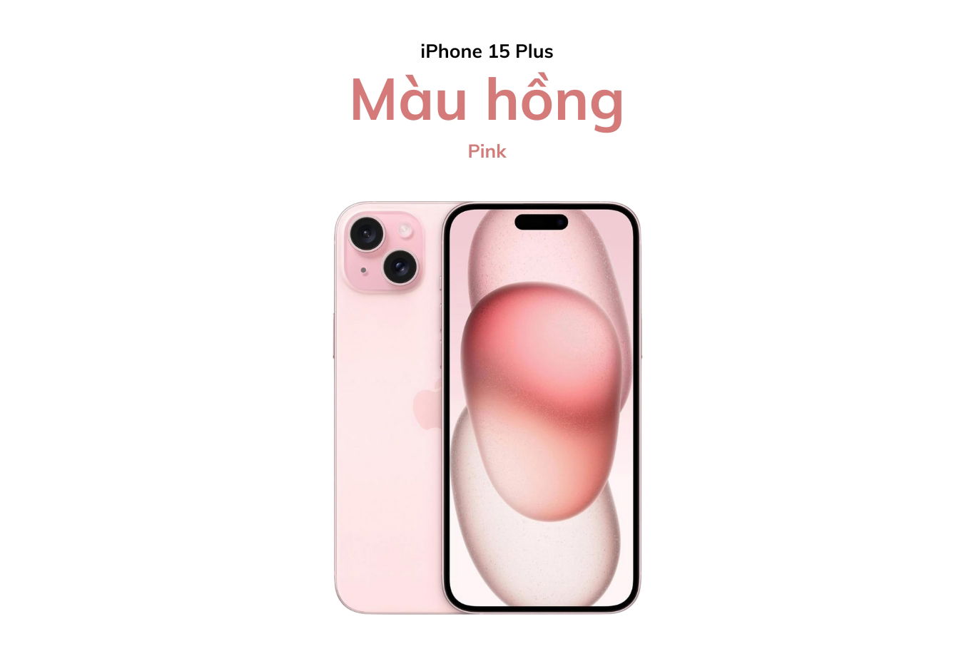 Màu hồng trên iPhone 15 Plus