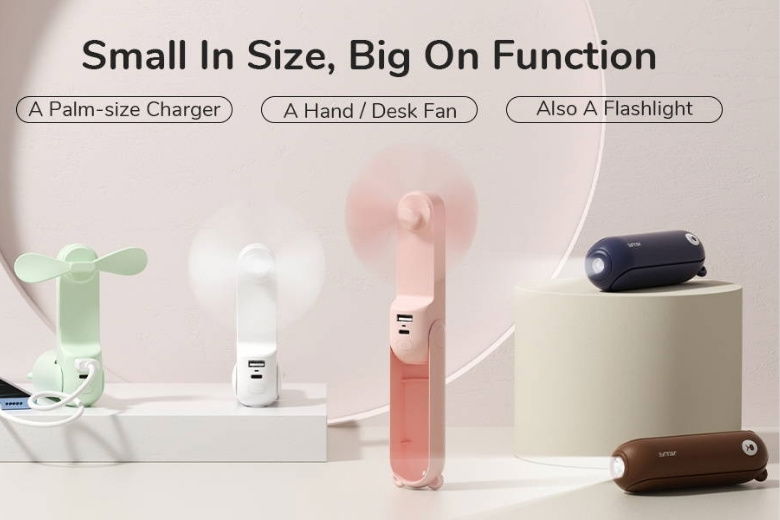 Quạt cầm tay JisuLife F8 2000mAh - Quạt mini, hiệu năng “không mini”