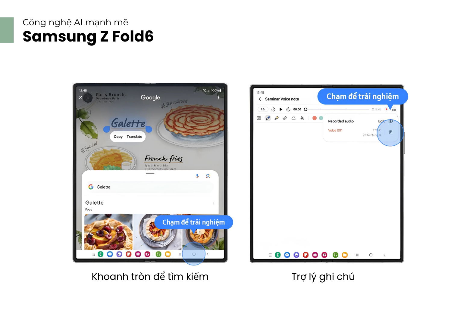 Công nghệ AI của Z Fold6