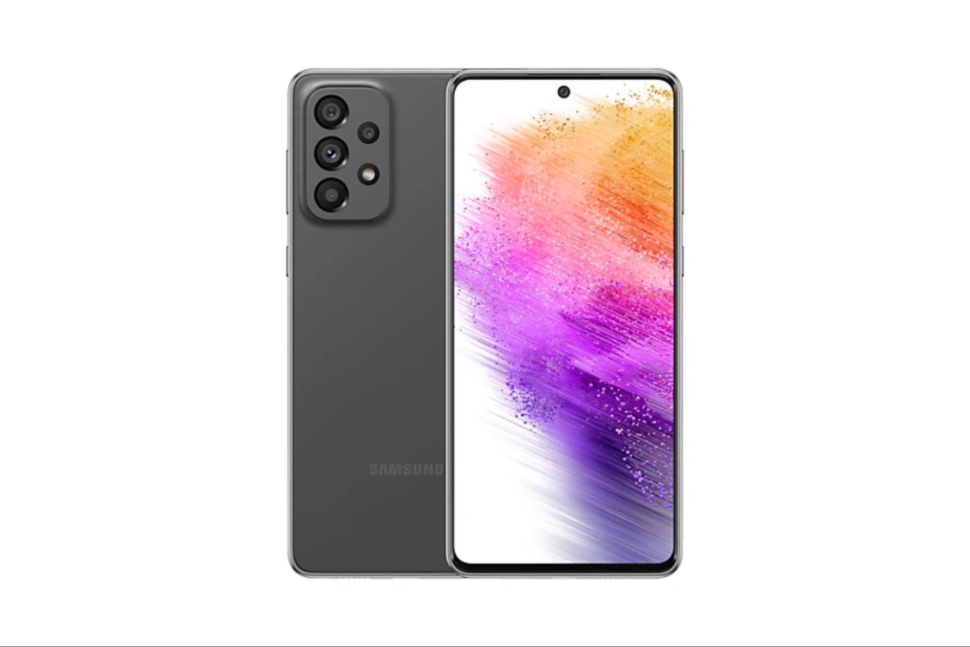 Galaxy A73 5G 128GB Chính Hãng màu xám tro nâu
