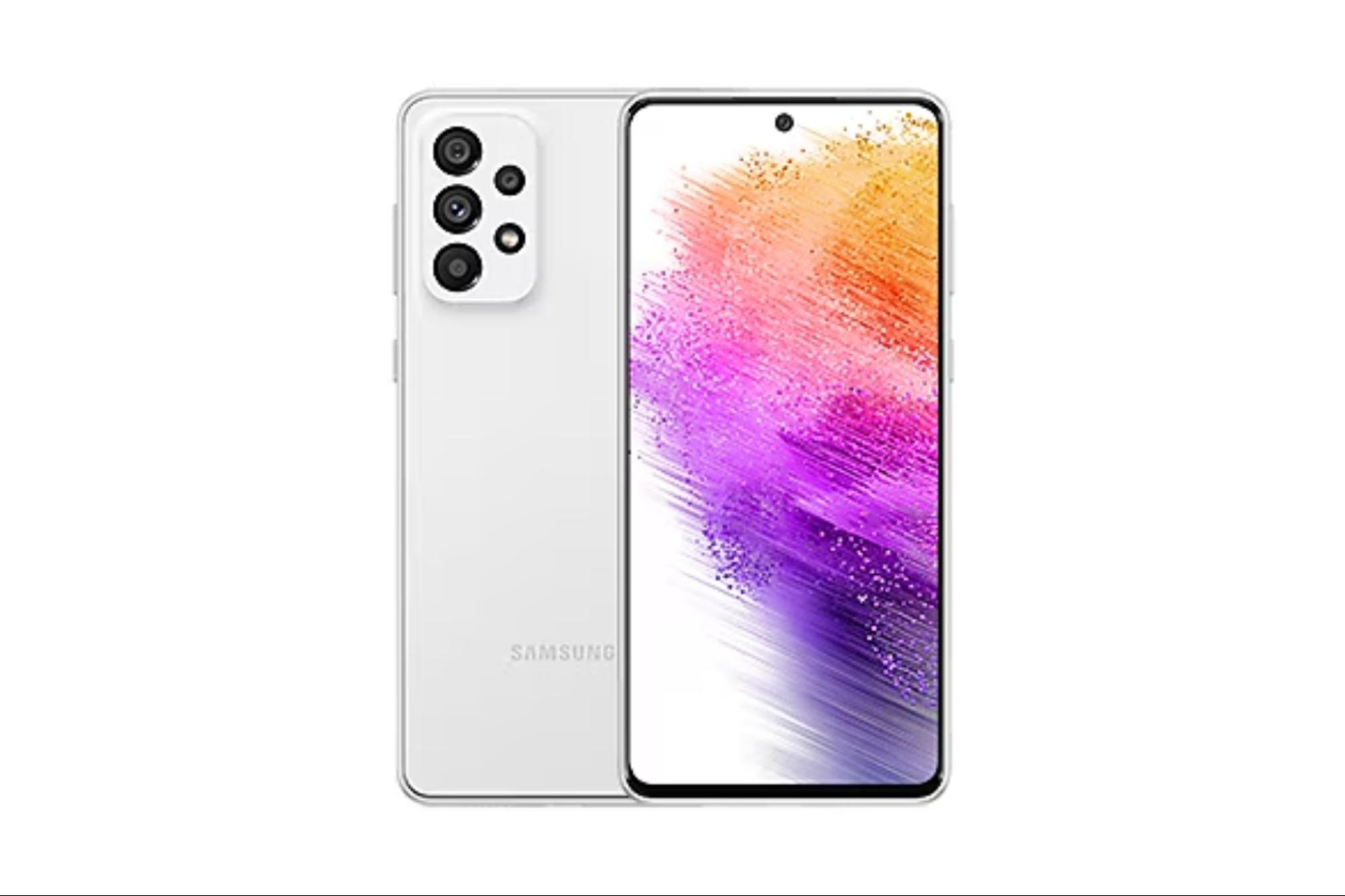 Galaxy A73 5G 128GB Chính Hãng màu trắng bạc