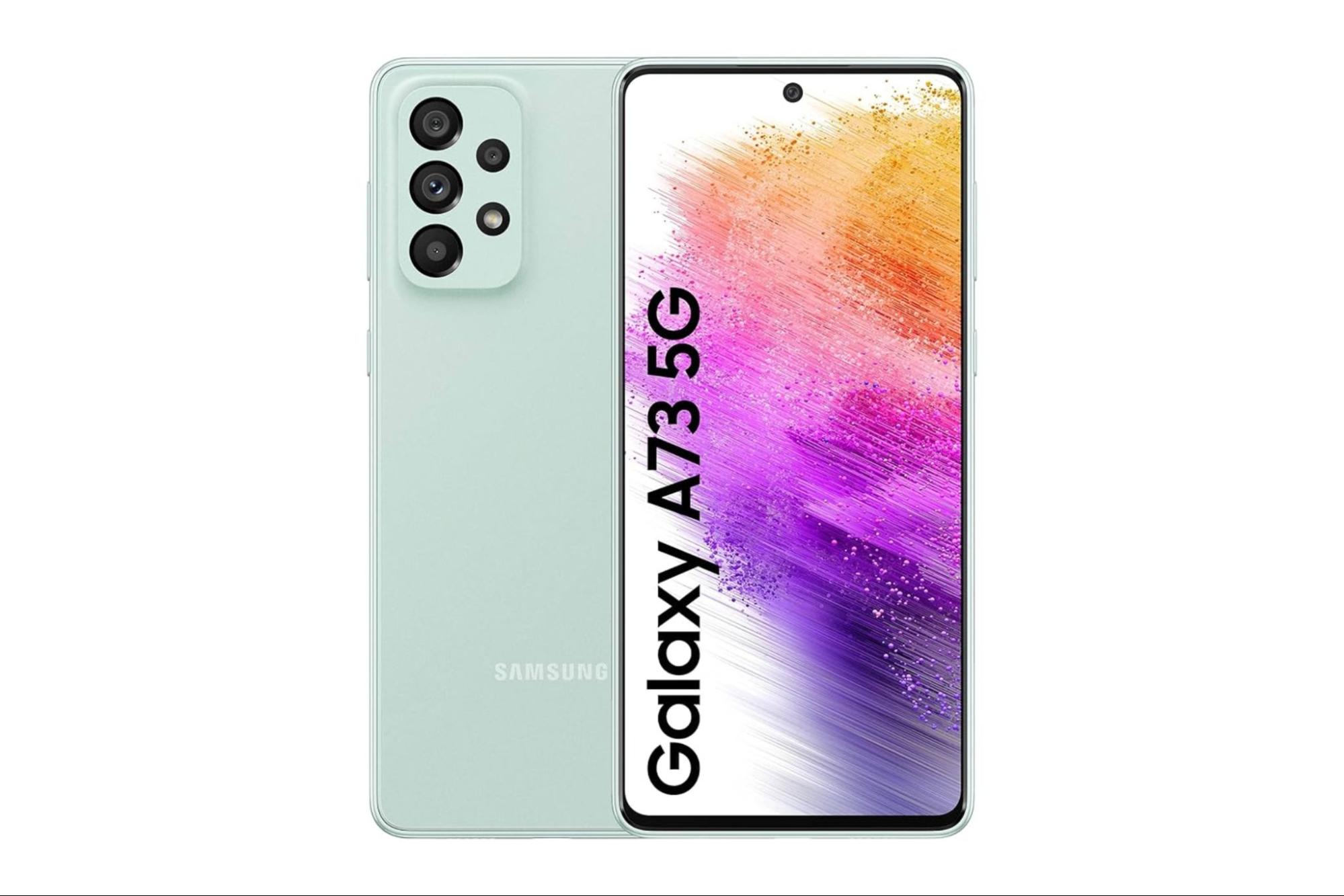 Galaxy A73 5G 128GB Chính Hãng màu xanh bạc hà