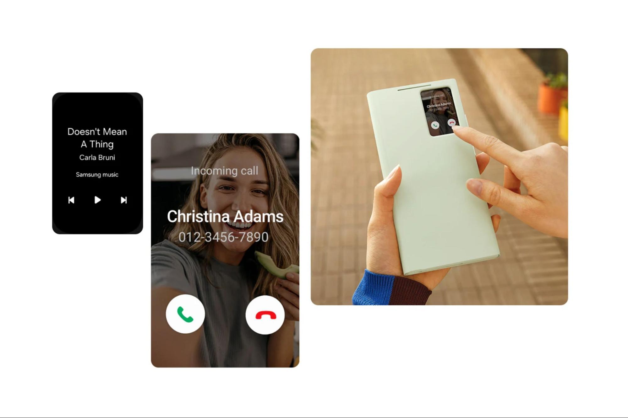 Tính năng Smart View của bao da Samsung Galaxy S24