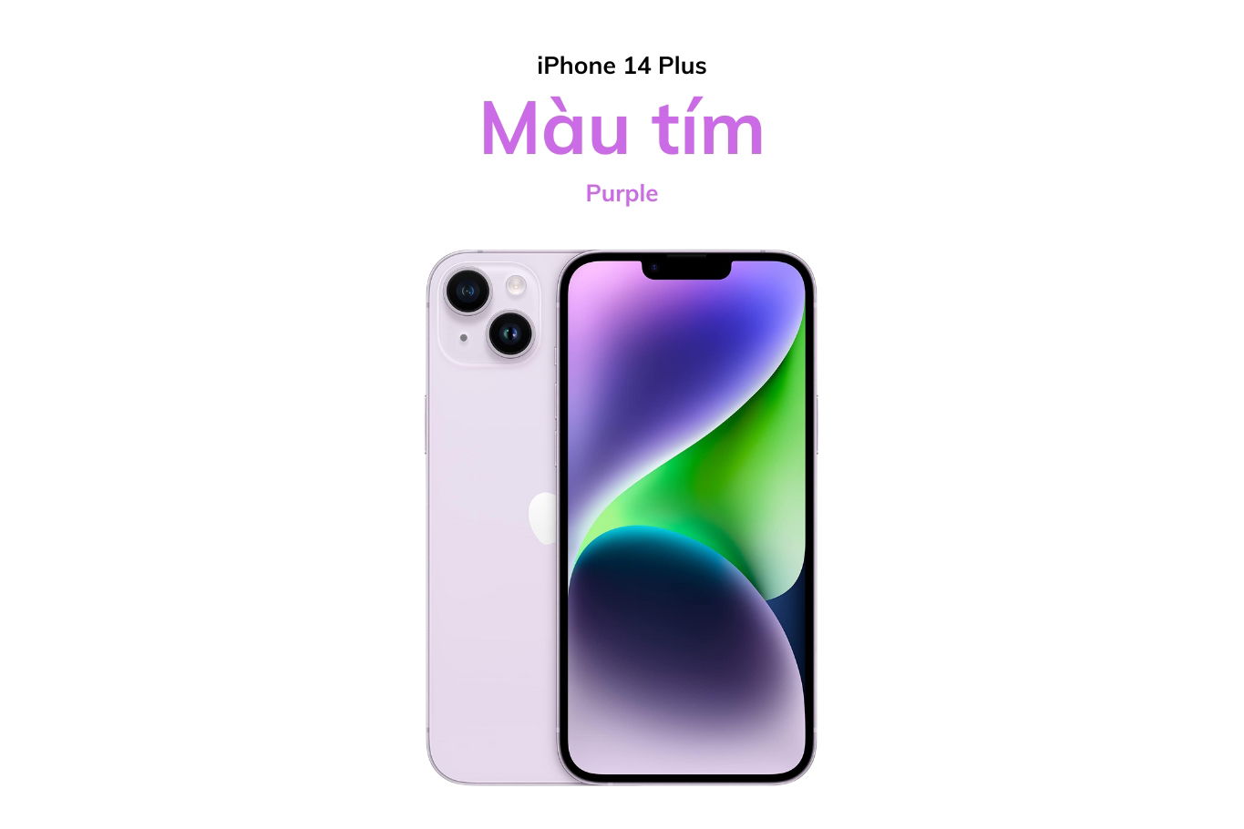 iPhone 14 Plus màu tím thanh lịch
