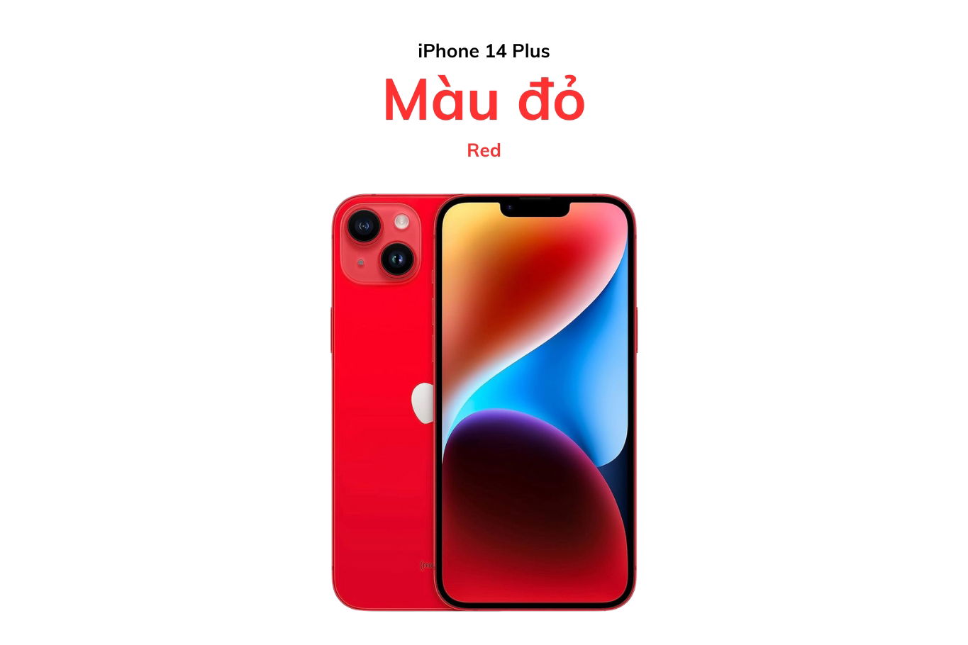 iPhone 14 Plus màu đỏ cá tính