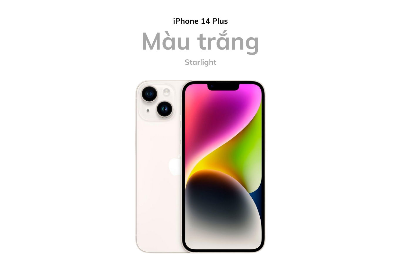 iPhone 14 Plus màu trắng thanh lịch