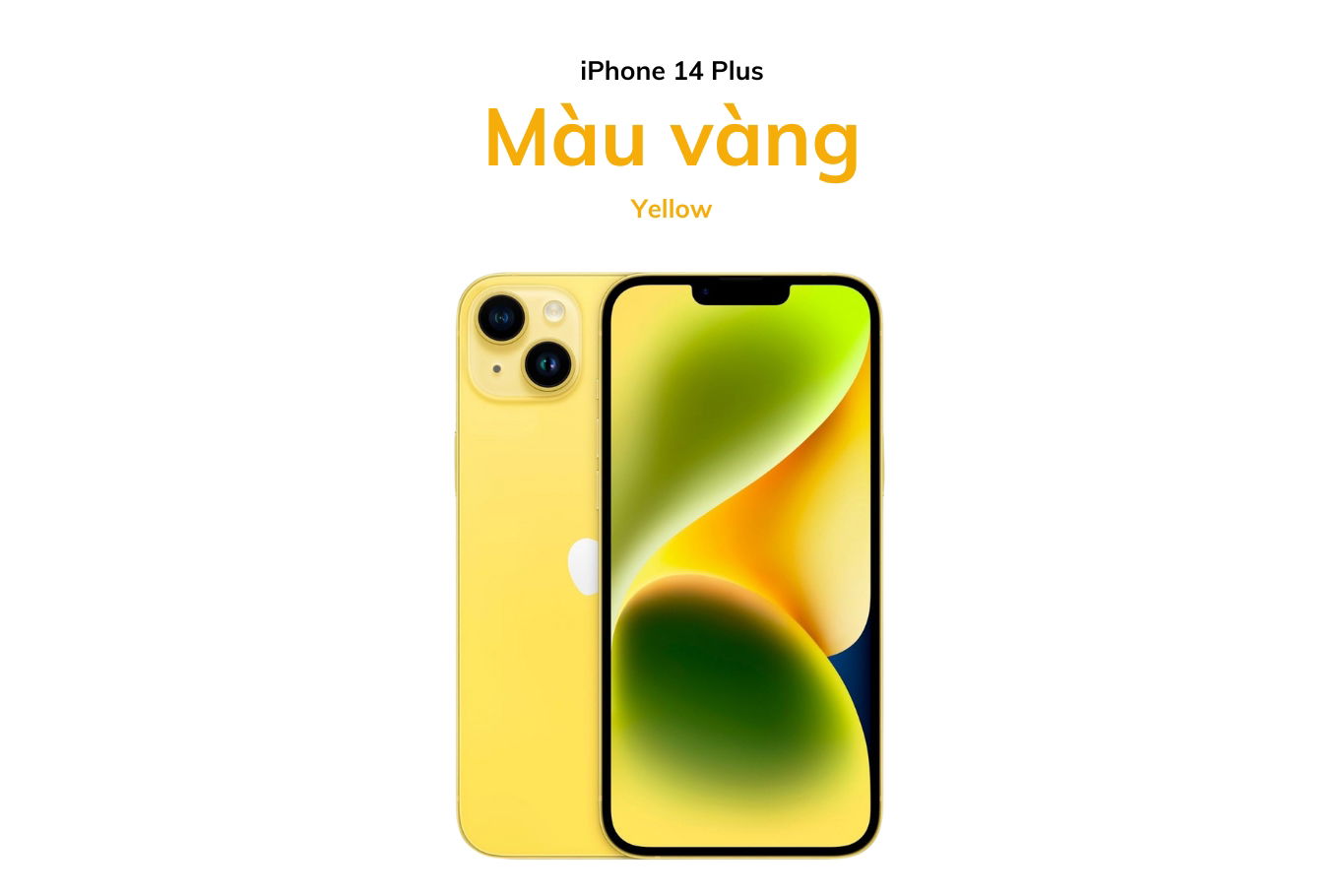 iPhone 14 Plus màu vàng rạng rỡ