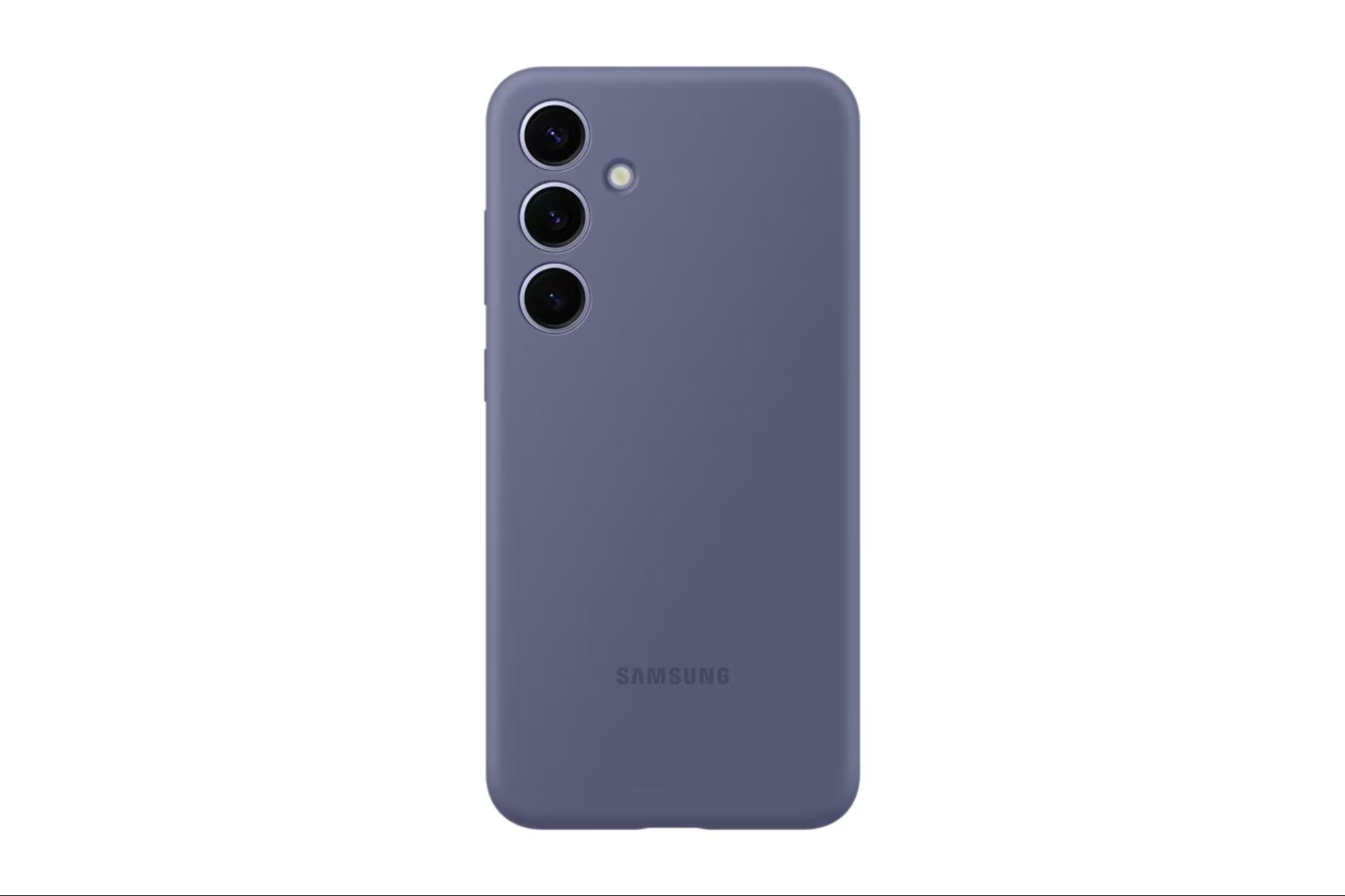 Ốp lưng Samsung Galaxy S24 silicone màu tím