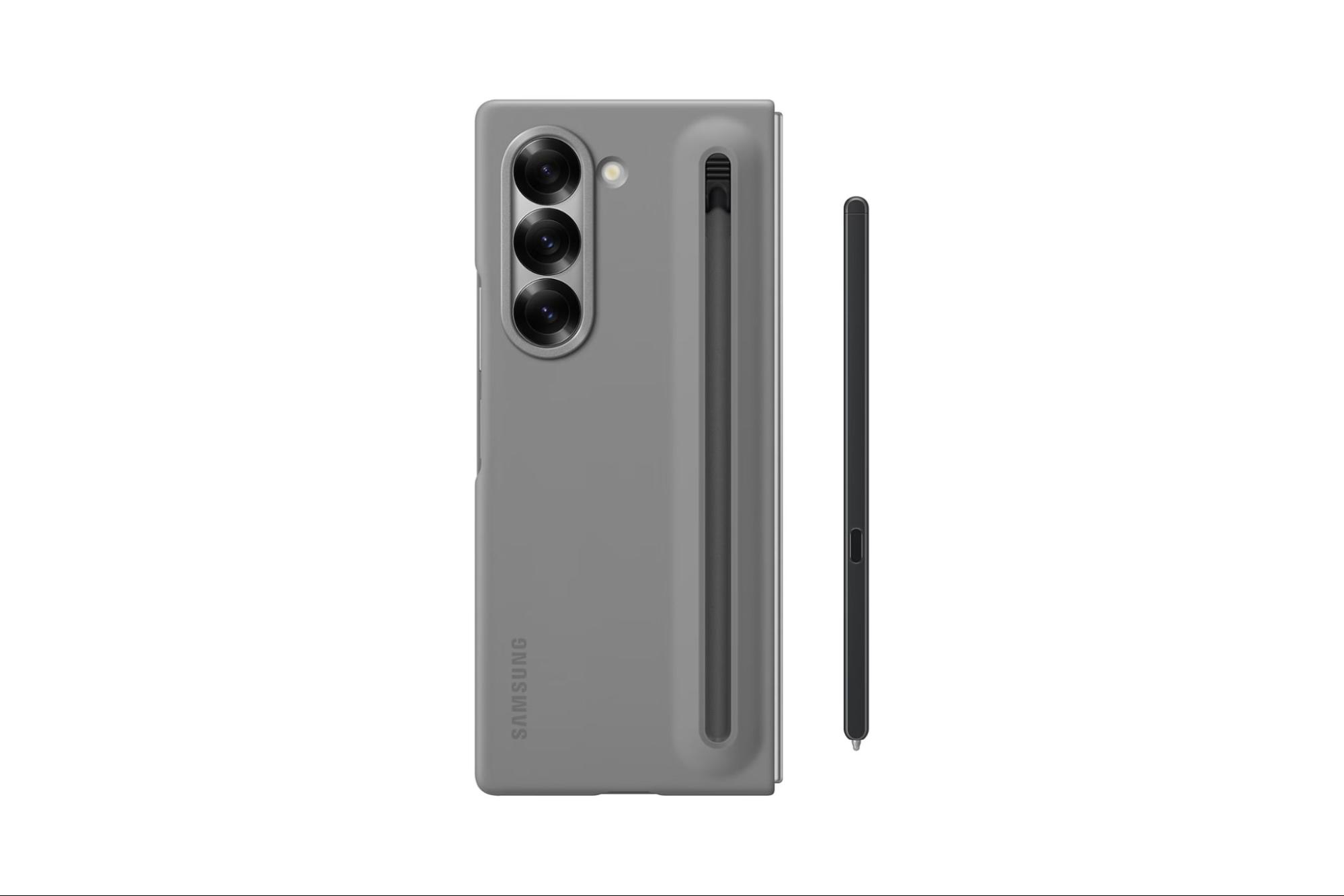 Ốp lưng kèm bút S-Pen Samsung Galaxy Z Fold6 màu xám