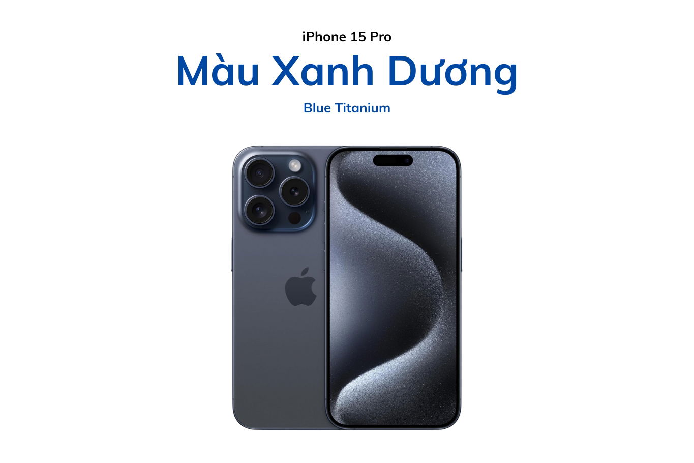 Màu Blue Titanium trên iPhone 15 Pro