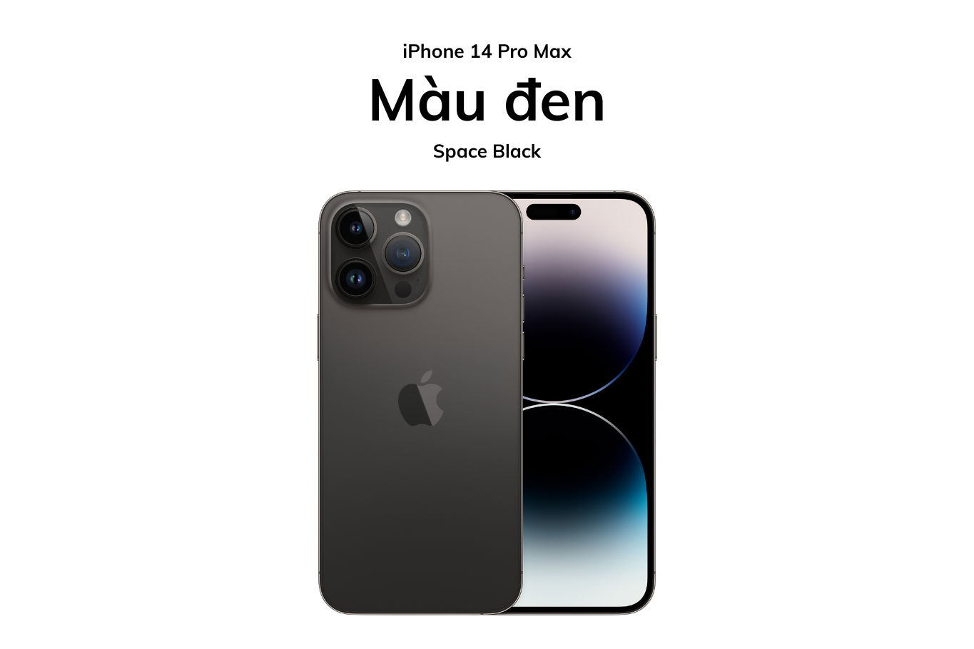 Màu đen trên iPhone 14 Pro Max