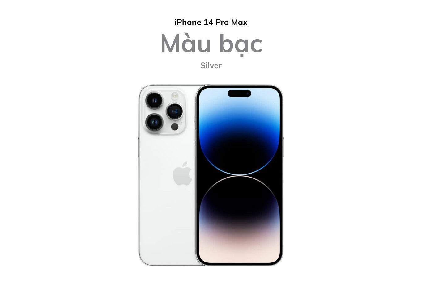 Màu bạc trên iPhone 14 Pro Max
