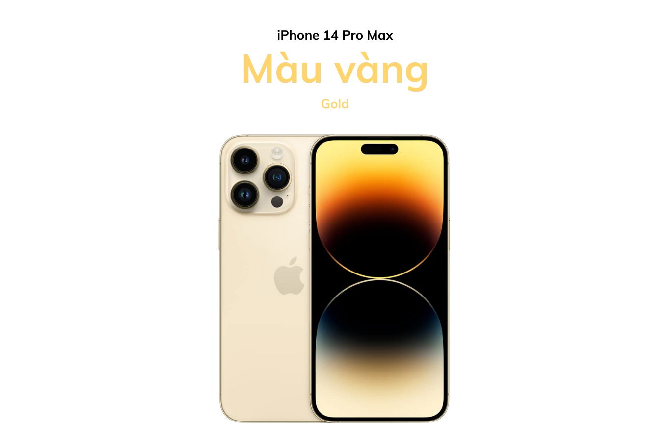 Màu vàng trên iPhone 14 Pro Max