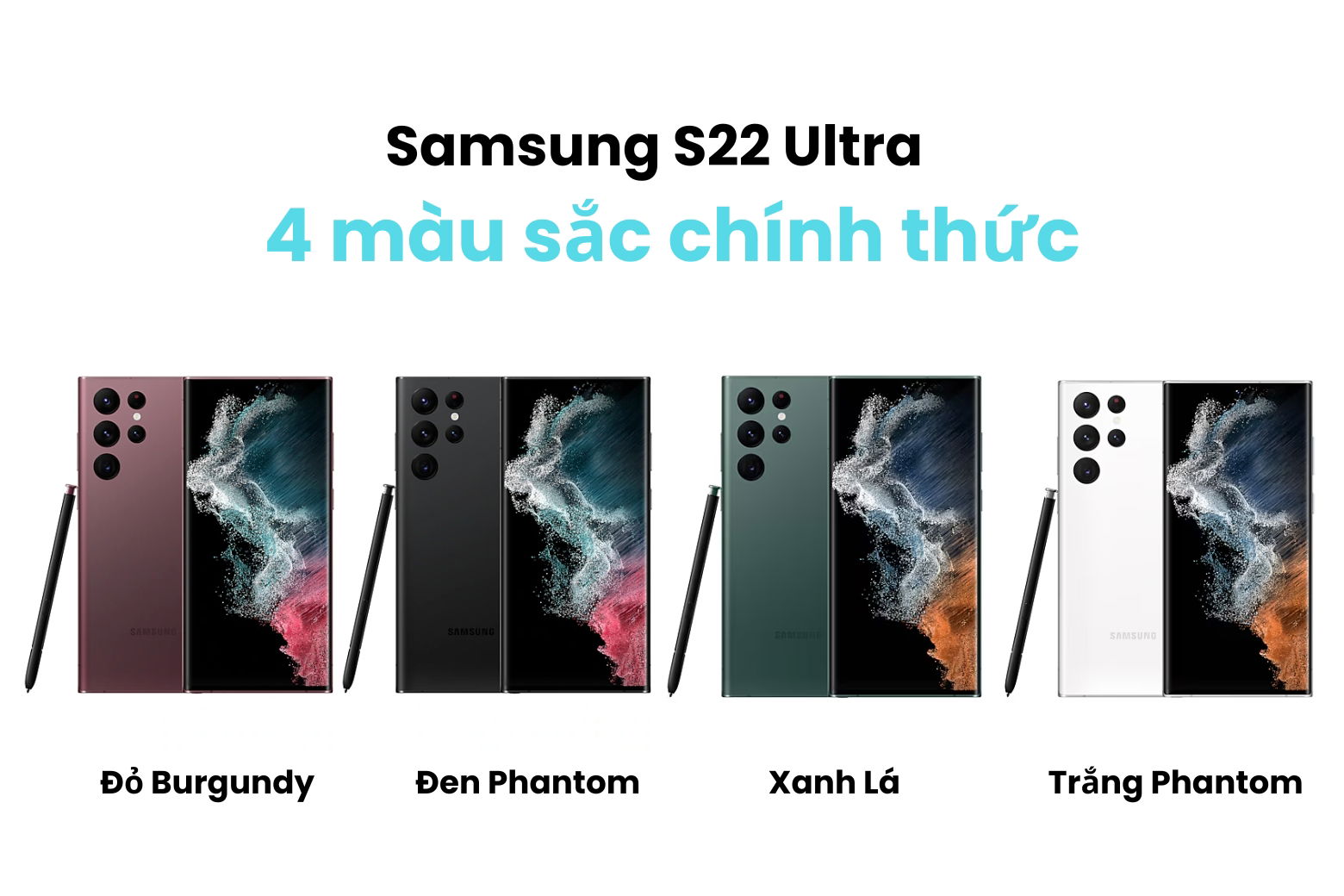 Phiên bản màu sắc của Samsung S22 Ultra