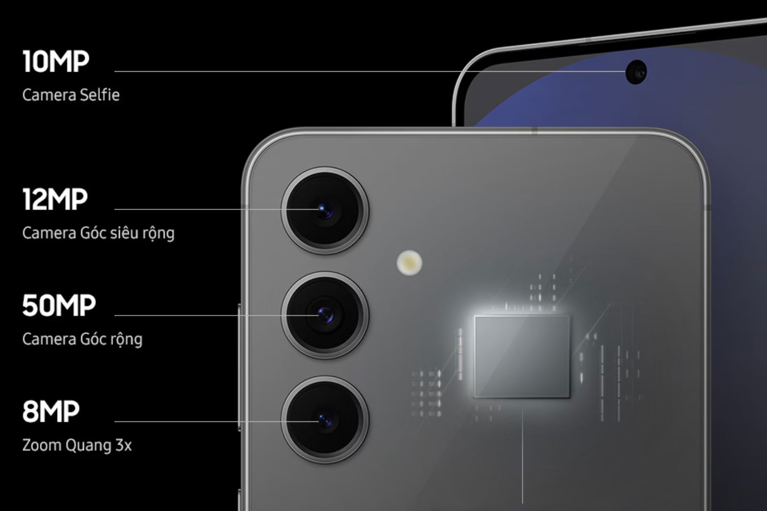 Camera 50MP sắc nét, nâng tầm nhiếp ảnh