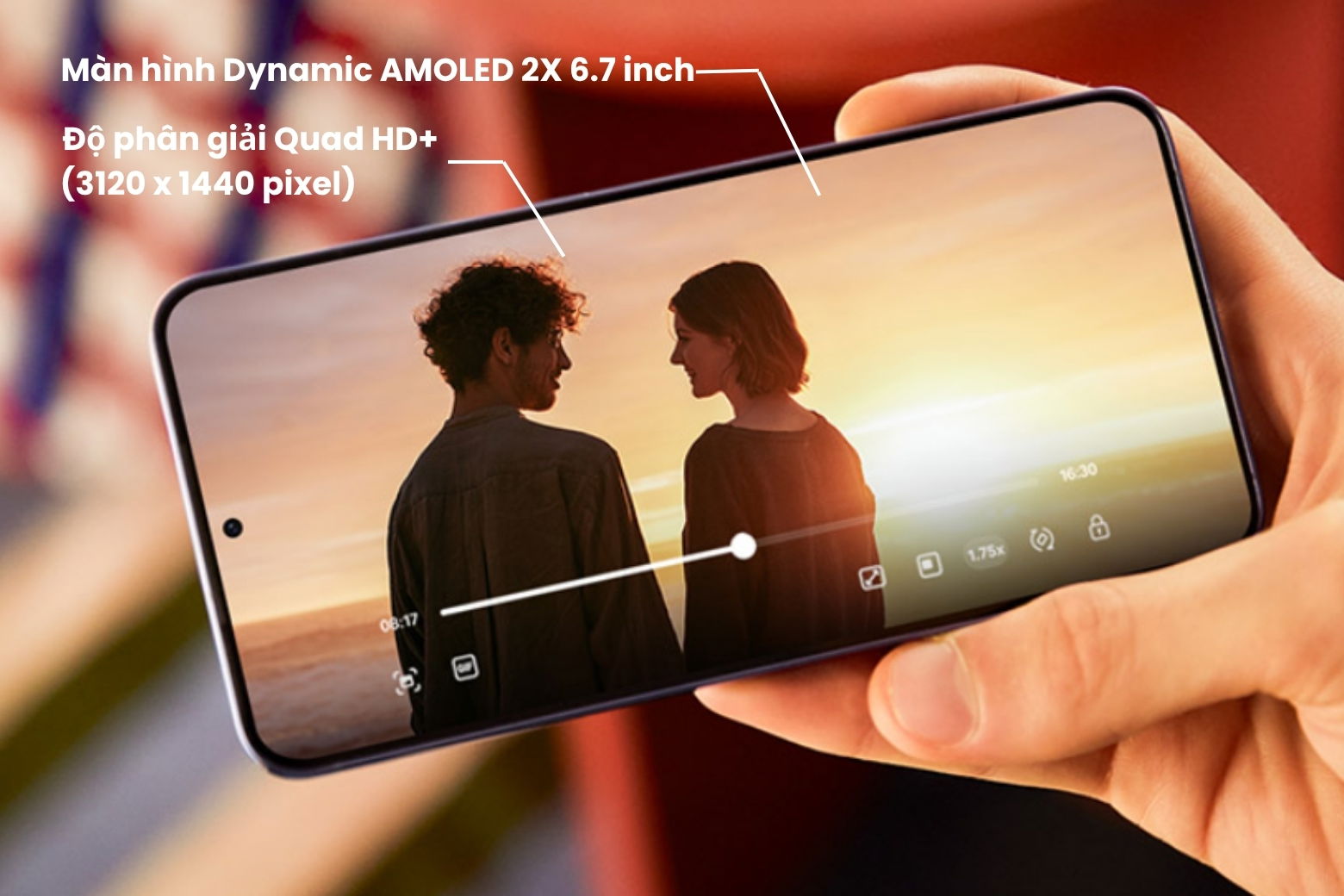 Màn hình Dynamic AMOLED 2X 6.7 inch chân thực, sắc nét