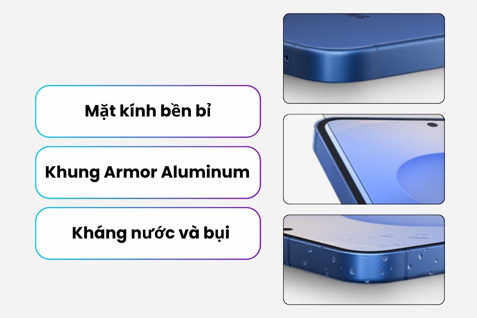 Vẻ ngoài S25 Plus được hoàn thiện tỉ mỉ, trang bị kháng nước chẩn IP68