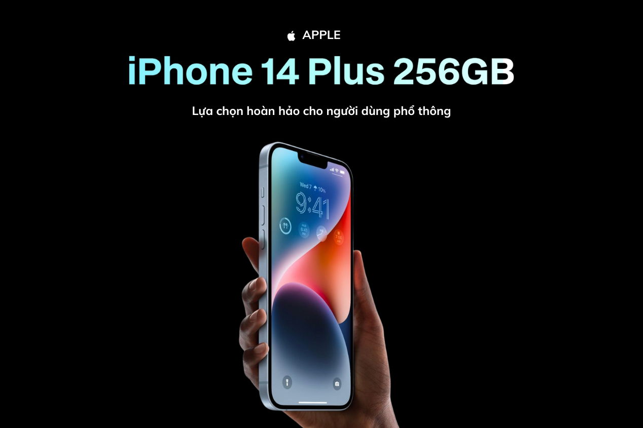 iPhone 14 Plus 256GB giúp người dùng phổ thông lưu trữ dữ liệu và sử dụng các tính năng một cách hiệu quả.