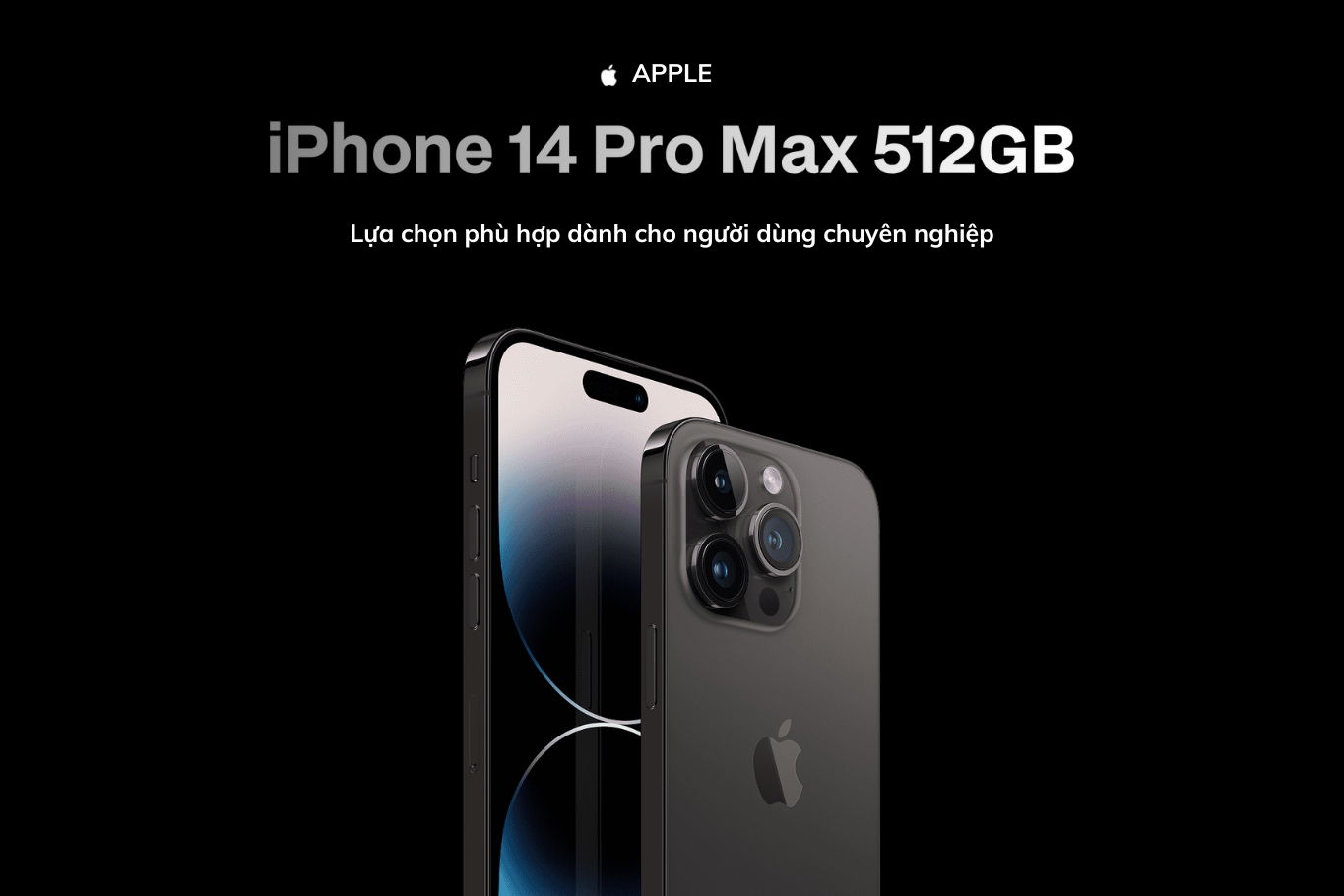 iPhone 14 Pro Max 512GB dành cho nhà sáng tạo nội dung với dung lượng lưu trữ rộng rãi.